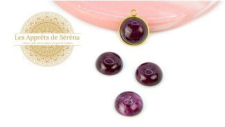 copy of Cabochon 12mm agate indienne naturelle
