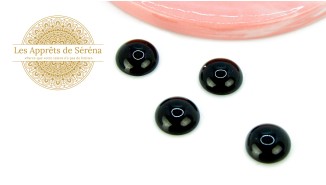 cabochon agate noire 12mm