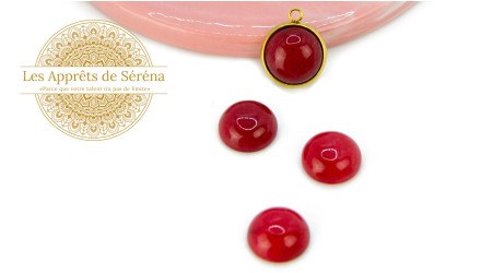 copy of Cabochon 12mm agate indienne naturelle