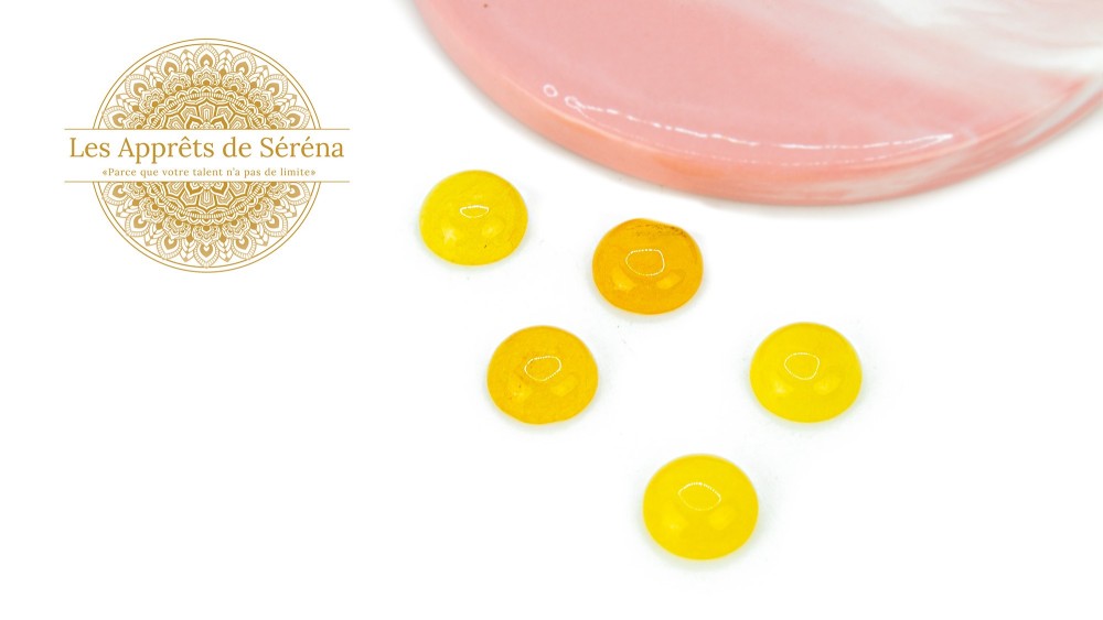copy of Cabochon 12mm agate indienne naturelle