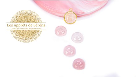 cabochon quartz rose