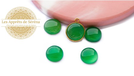 copy of Cabochon 12mm agate indienne naturelle