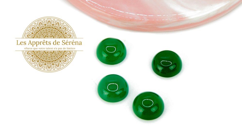copy of Cabochon 12mm agate indienne naturelle