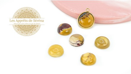 cabochon mokaite 12mm