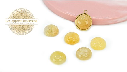 cabochon aventurine jaune