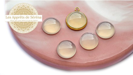 copy of Cabochon 12mm agate indienne naturelle