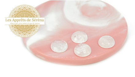 cabochon jade blanc 12mm