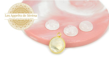 copy of Cabochon 12mm agate indienne naturelle