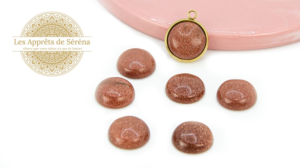 cabochon goldstone 12mm