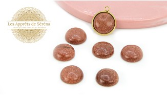 cabochon goldstone 12mm