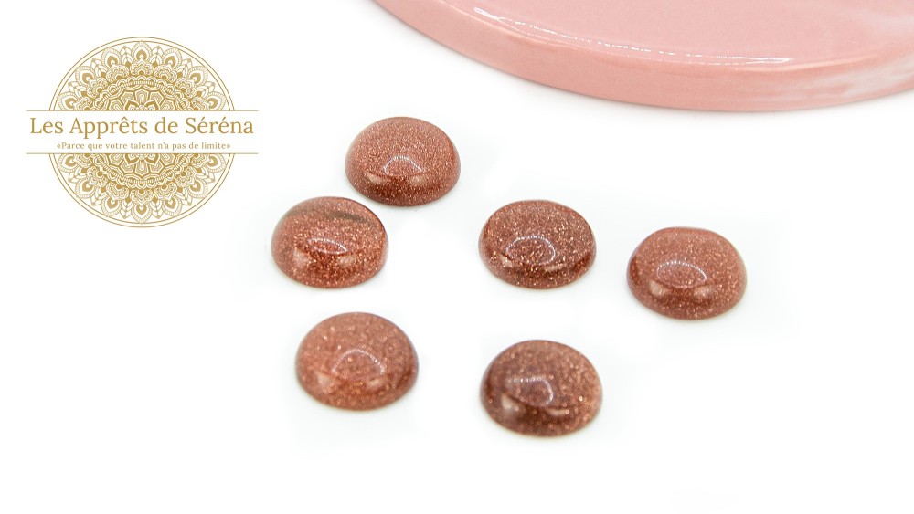 copy of Cabochon 12mm agate indienne naturelle