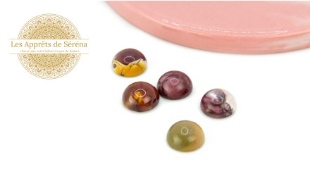 copy of Cabochon 12mm agate indienne naturelle