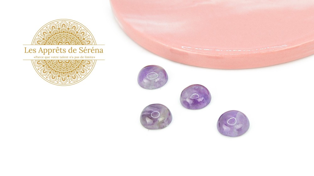 copy of Cabochon 12mm agate indienne naturelle