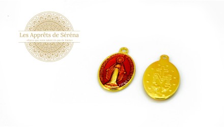 médaille émaillée madone
