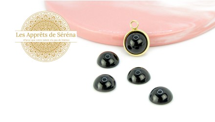 agate noire 10mm
