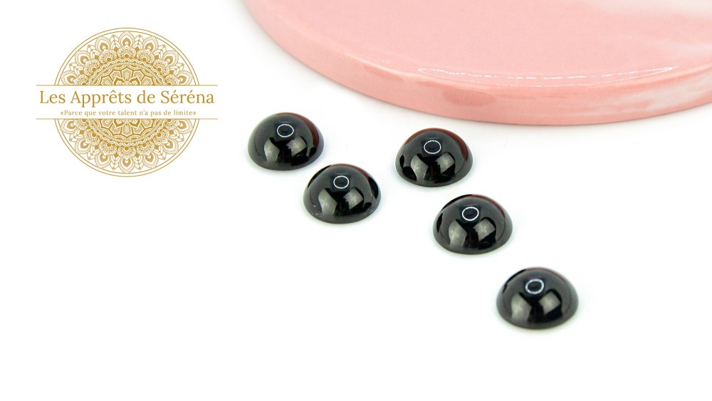copy of Cabochon 12mm agate indienne naturelle