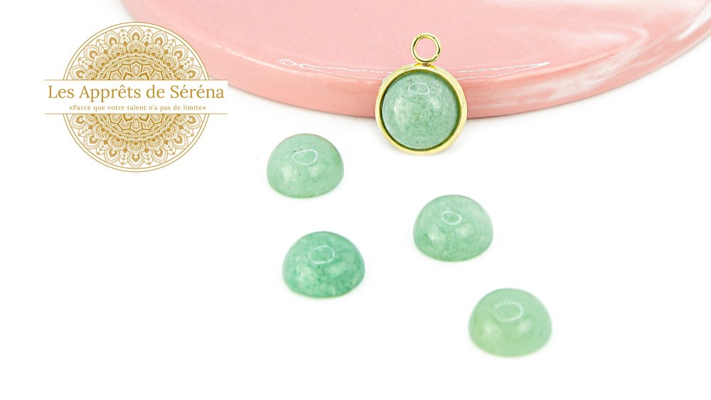 copy of Cabochon 12mm agate indienne naturelle
