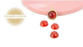 cabochon cornaline 10mm