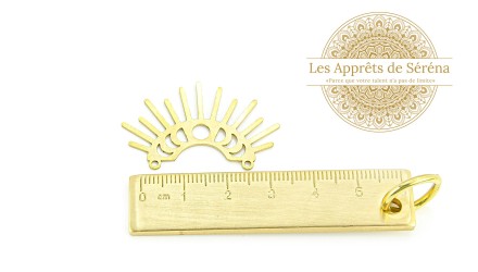 connecteur lunaire plastron laiton