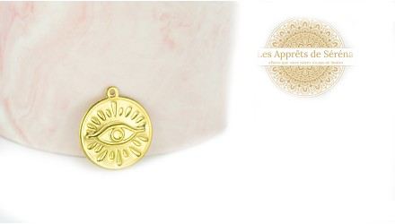 pendentif laiton oeil