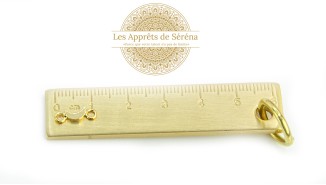 connecteur lune acier 304 or