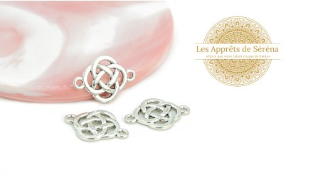 connecteur volutes argent