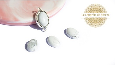 cabochon howlite 14x10mm