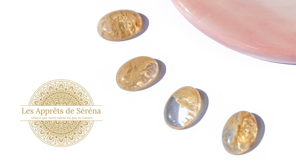copy of Cabochon 12mm agate indienne naturelle
