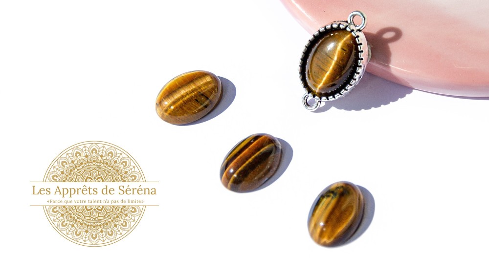 copy of Cabochon 12mm agate indienne naturelle