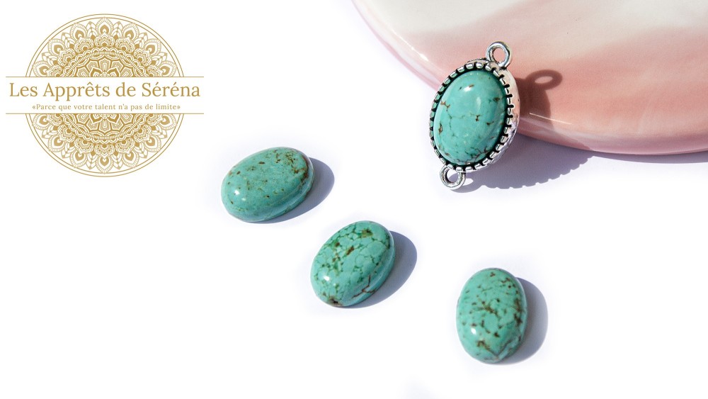 copy of Cabochon 12mm agate indienne naturelle