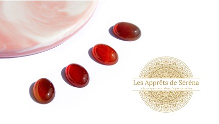 cabochon agate à rayures