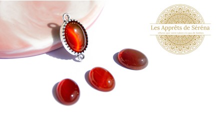 copy of Cabochon 12mm agate indienne naturelle