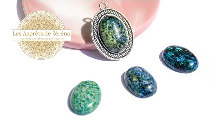 copy of Cabochon 12mm agate indienne naturelle