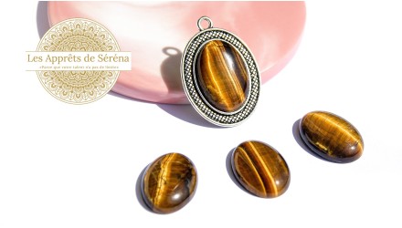 cabochon œil de tigre 25x18