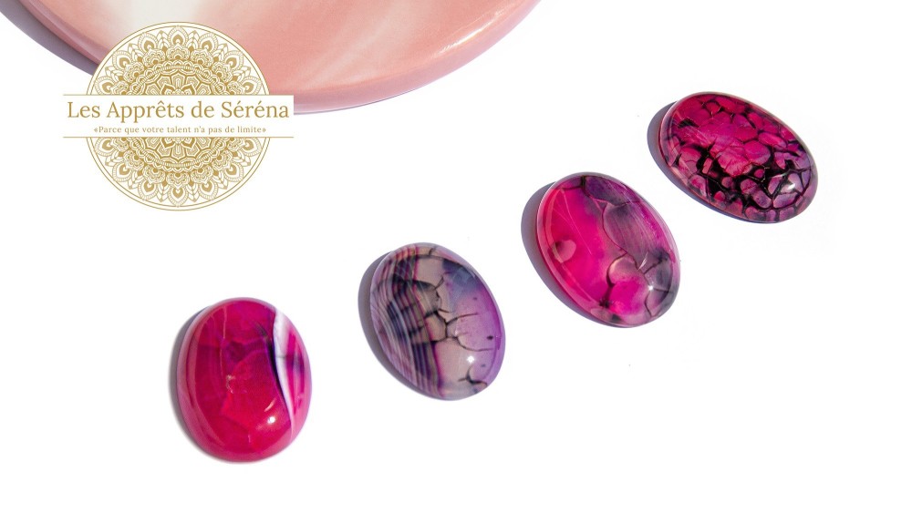 copy of Cabochon 12mm agate indienne naturelle