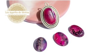 copy of Cabochon 12mm agate indienne naturelle