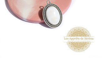 copy of Cabochon 12mm agate indienne naturelle