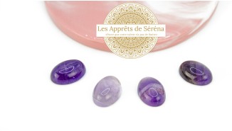 cabochon 13x18mm améthyste