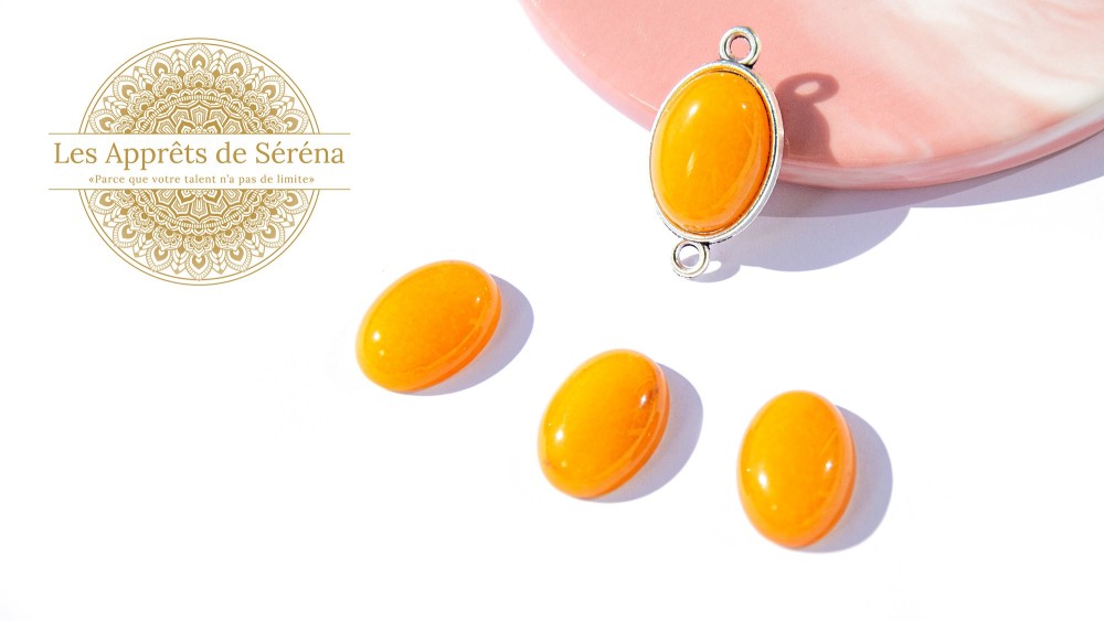 copy of Cabochon 12mm agate indienne naturelle