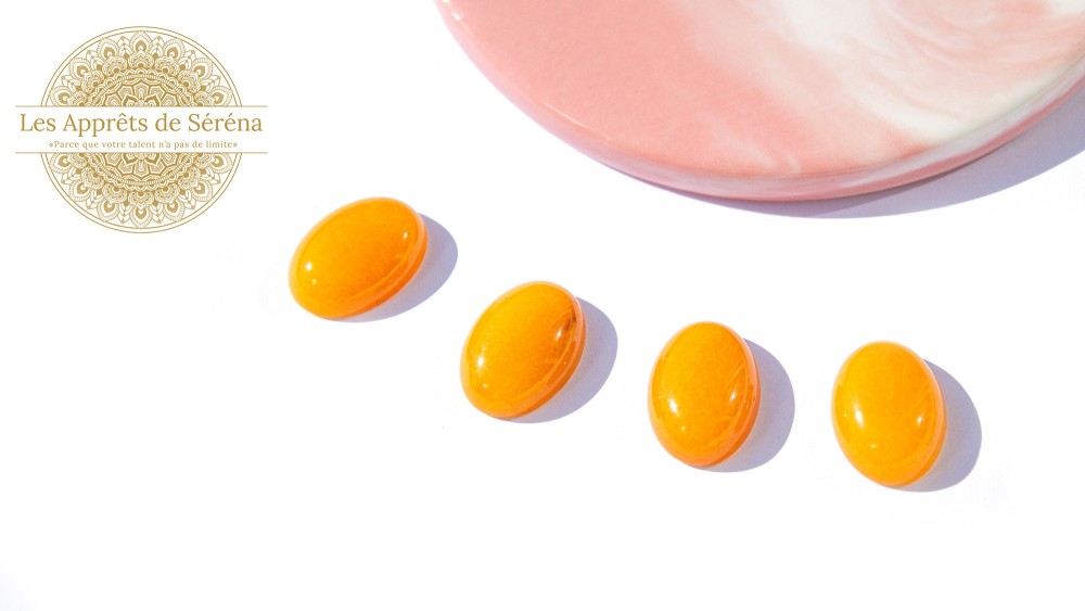 copy of Cabochon 12mm agate indienne naturelle