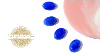 cabochon 13x18mm jade bleu royal