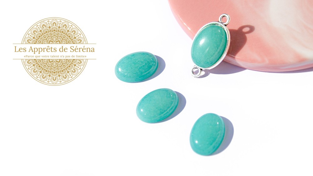 copy of Cabochon 12mm agate indienne naturelle