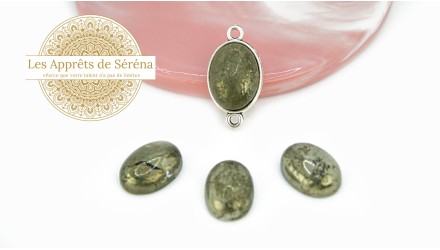 cabochon pyrite 13x18