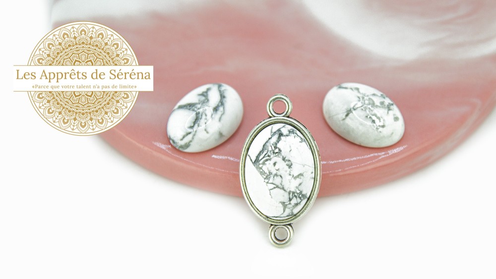 cabochon howlite 13x18mm
