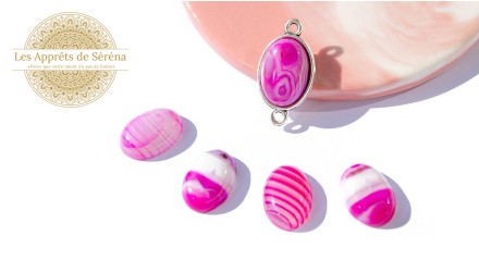 copy of Cabochon 12mm agate indienne naturelle