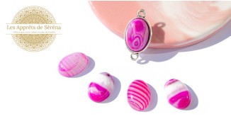 copy of Cabochon 12mm agate indienne naturelle