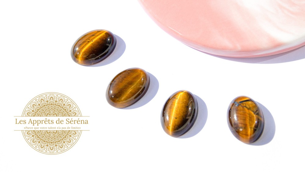 cabochon œil de tigre naturel 13x18mm