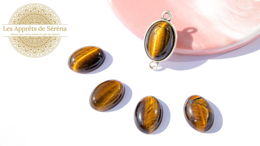 copy of Cabochon 12mm agate indienne naturelle