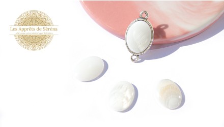 cabochon nacre 13x18mm