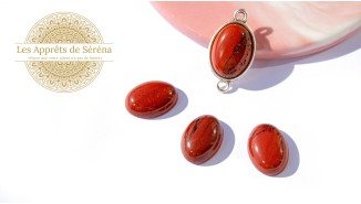 cabochon jaspe rouge 13x18